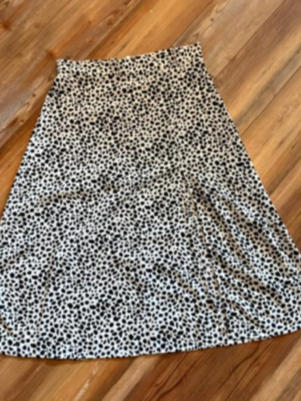 Amazon Cheetah Print High-Waisted Midi Skirt with Side Split - Size L